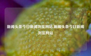 新闻头条今日新闻浏览网站,新闻头条今日新闻浏览网站