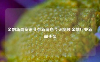 金融新闻资讯头条新消息今天视频,金融行业新闻头条