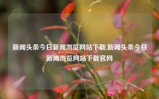 新闻头条今日新闻浏览网站下载,新闻头条今日新闻浏览网站下载官网