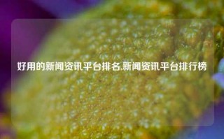 好用的新闻资讯平台排名,新闻资讯平台排行榜