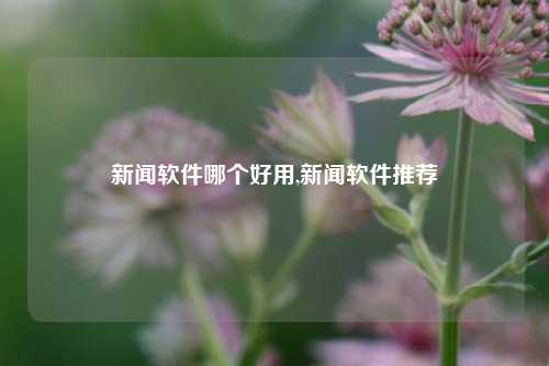 新闻软件哪个好用,新闻软件推荐-第1张图片-新闻资讯网